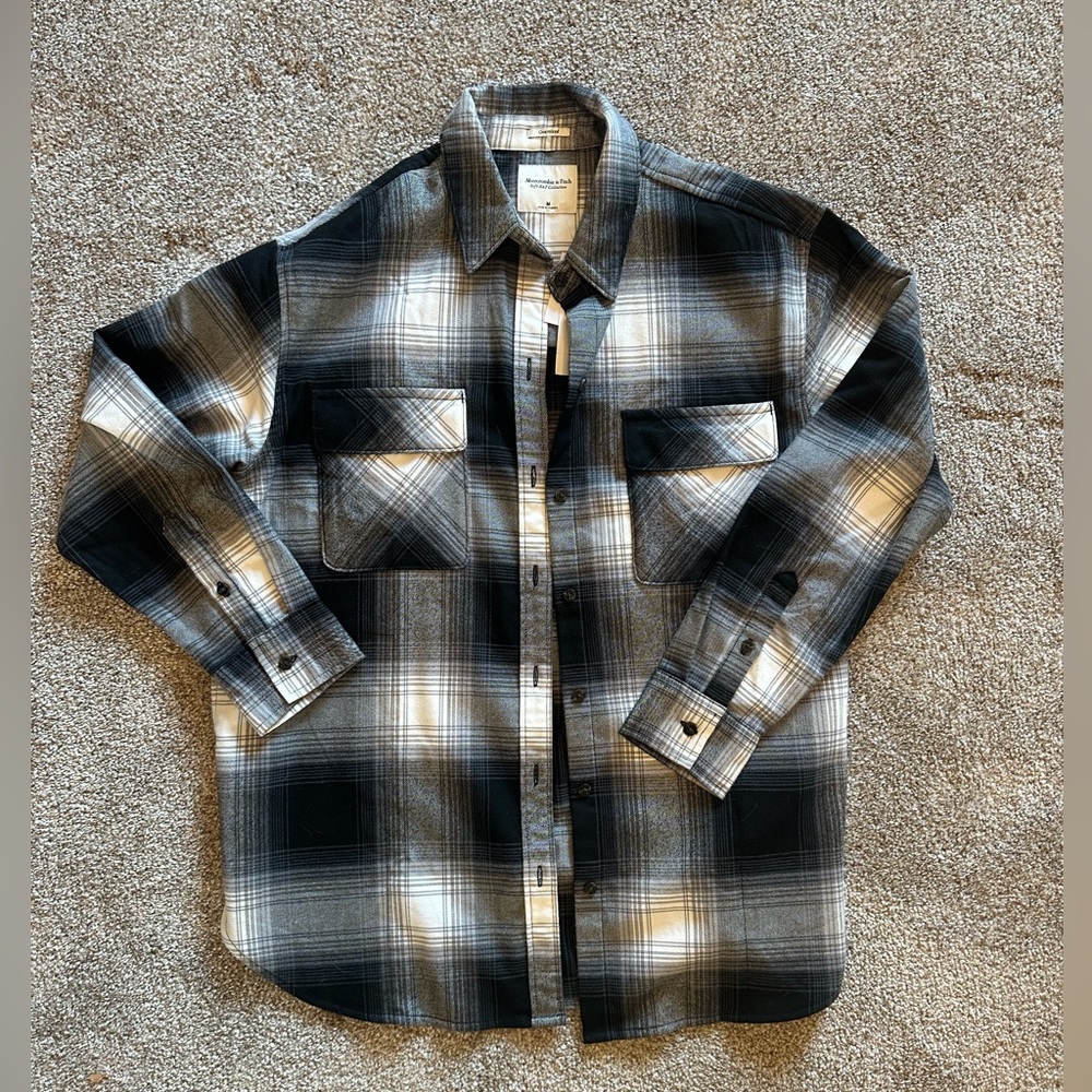 Abercrombie oversized flannel